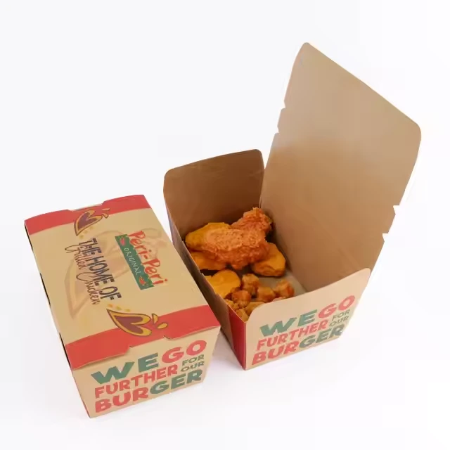 Wholesale Custom Fast Food Boxes | Fried Chicken Packaging | Eco-Friendly Food Grade Paper Containers 1