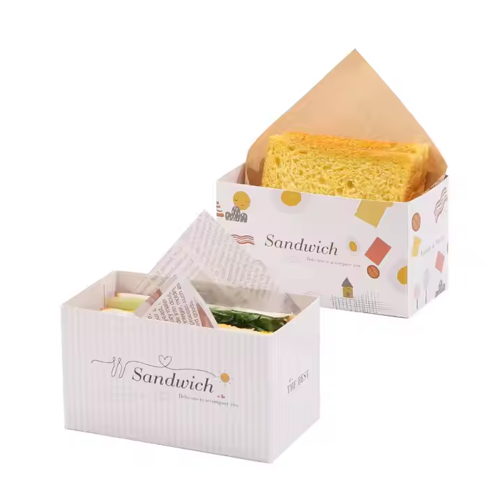 Recyclable  Customizable Packaging: Hamburger Boxes, Pizza Containers  Dessert Cake Boxes 2