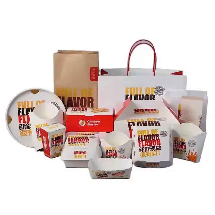 Custom Logo Biodegradable Food Boxes | Eco-Friendly Burger Fries Packaging | Fried Chicken Takeout Containers 1