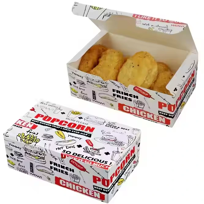 Customized Disposable Packaging: Ideal for Fast Food - Fried Chicken, French Fries & Burger Boxes 1