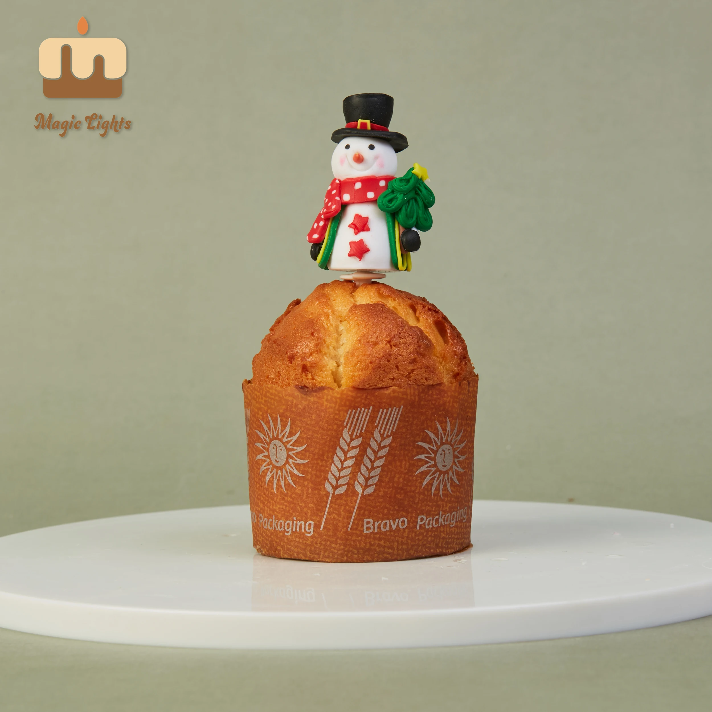 Christmas Polymer Clay Figurine Cake Decoration Picks 1