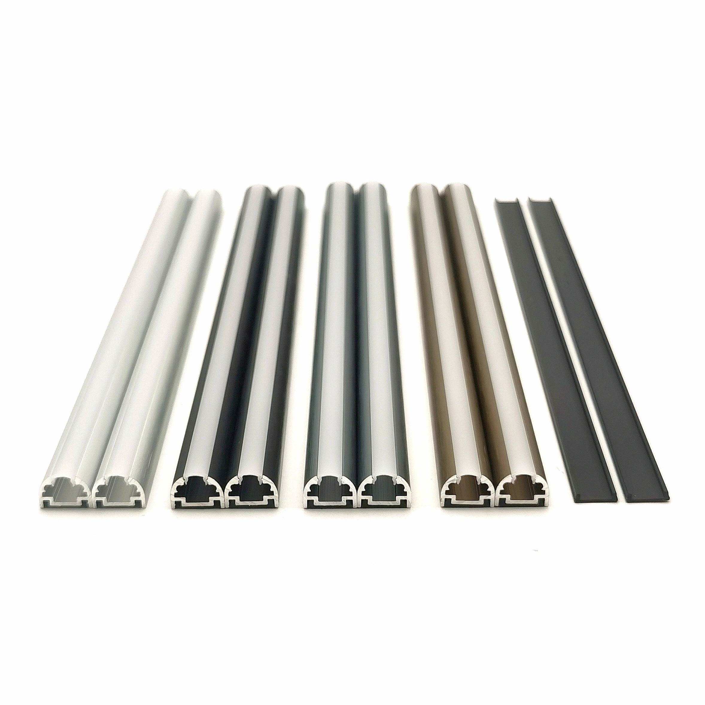 YG-F041 Plastic Extrusion Led aluminum Profiles Surface Mounted Linear Light LED Profile With Hidden Buckle Seamless Installation Shelf Lights 1