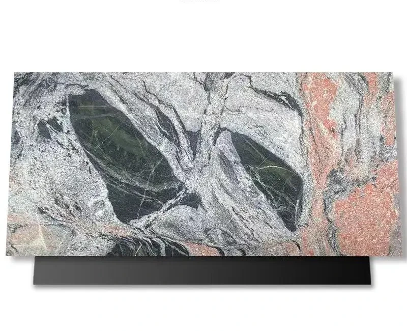 AllandCabinet Symphony Red Granite Stone Rock Kitchen Cabinet Island Stone Countertop Custom Design 1