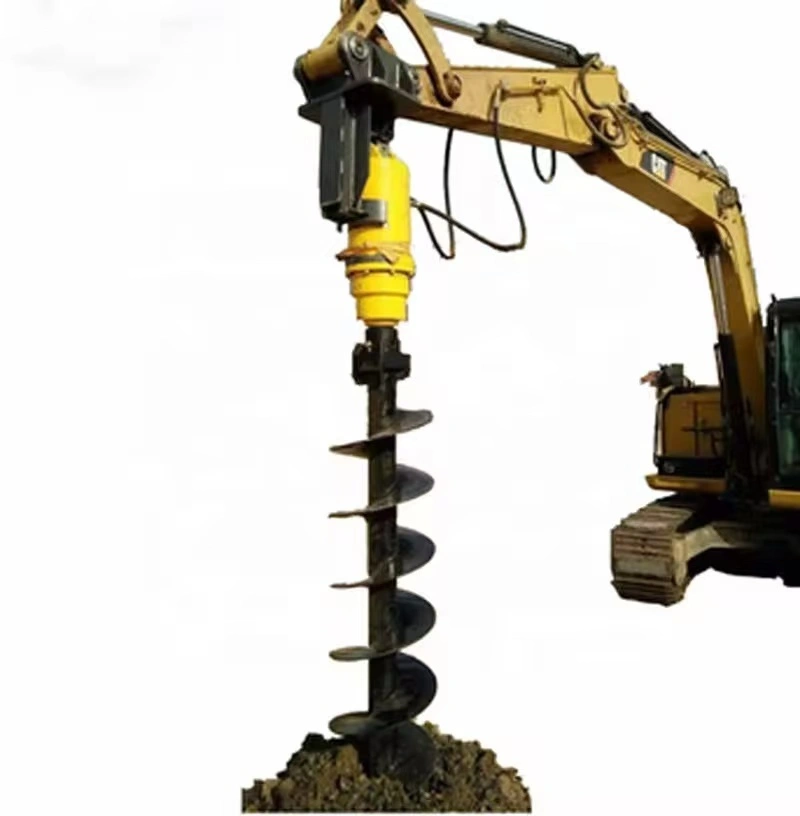 Tarière à vis sans fin, foreuse de trous de terre hydraulique pour creuser des trous 1
