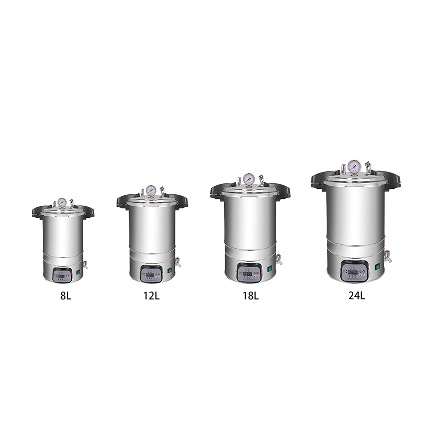8L/12L/18L/24L Portable Pressure Steam Sterilizer Microcomputer Intelligent Control | INNORKOM 1