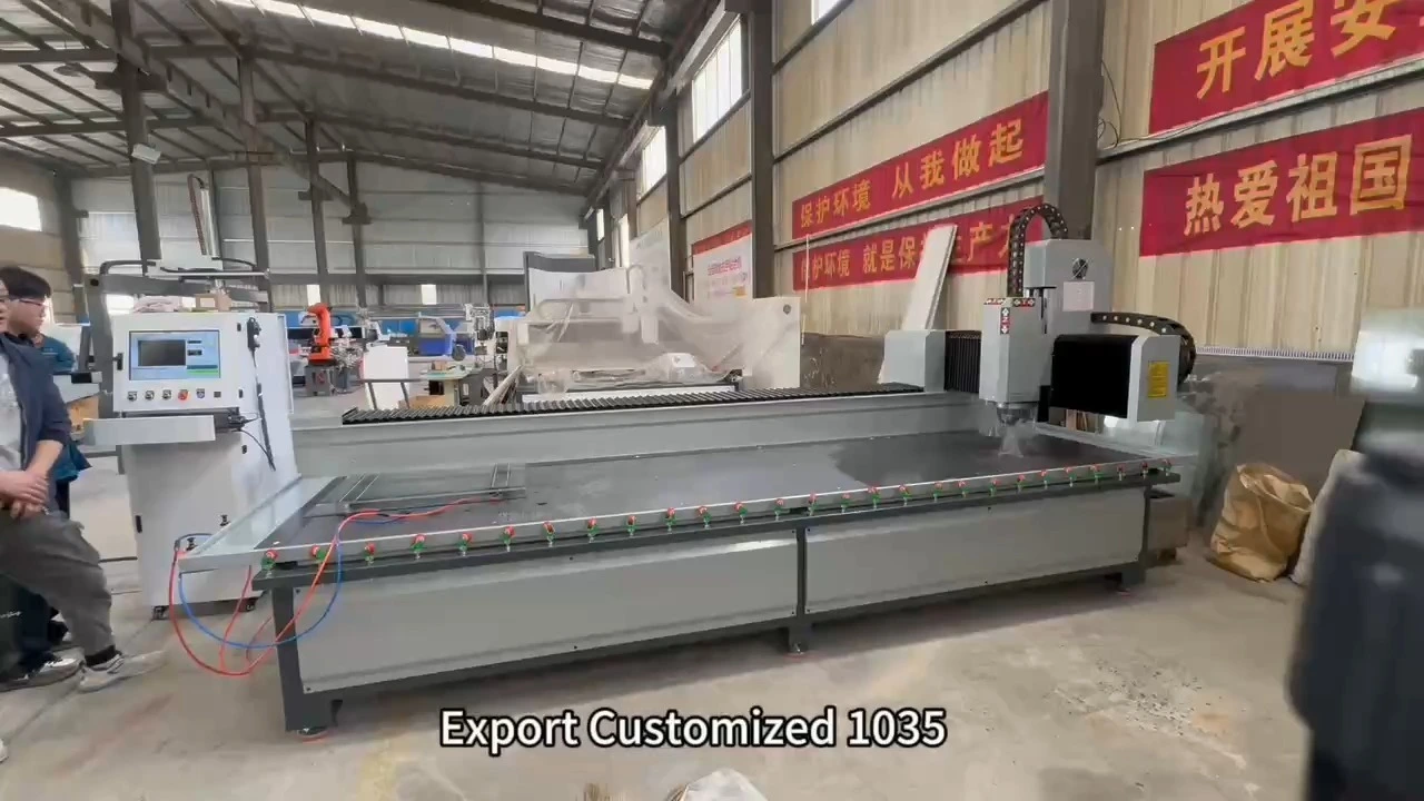 ZXX-E1035 glass milling machine with its own gallery automatic cutting, edging and milling drilling 1