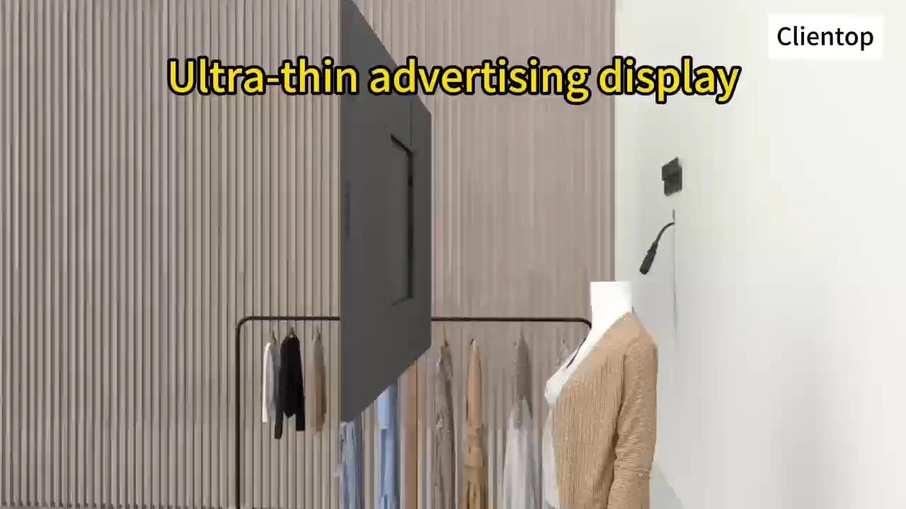 Nouveau joueur publicitaire mural ultra-mince