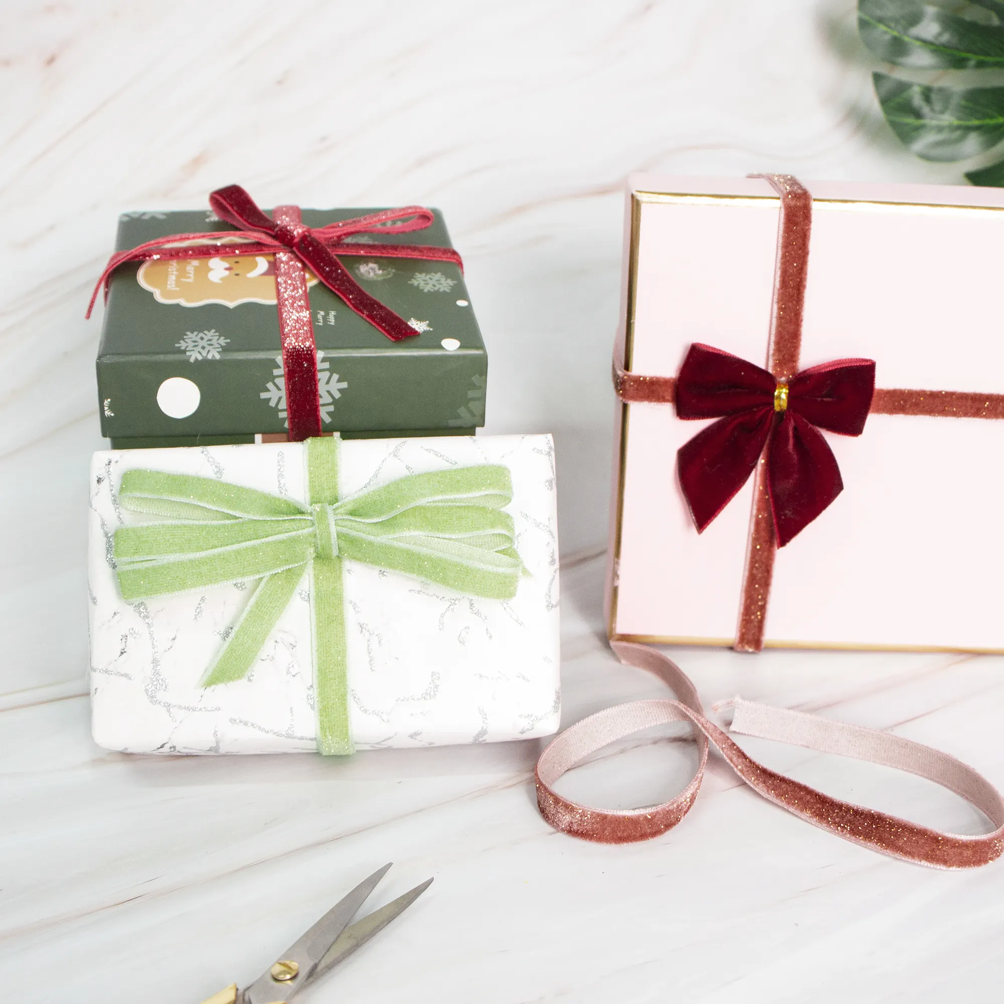 MSD Bow Merry Christmas Ribbon with Custom Services 5