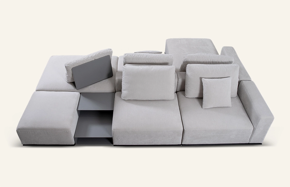 Wilderness Fabric Double-Sided Modular Sofa with Coffe Table K855 1