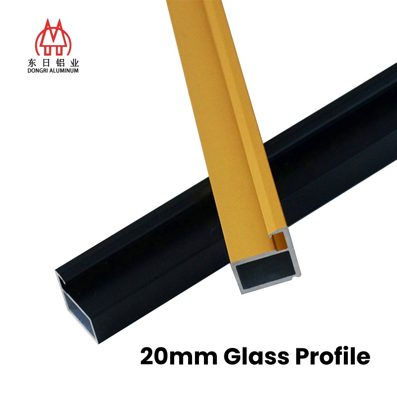 Factory Direct Sale Wine Cabinet Glass Door Frame Material 20mm Aluminum Profile 3