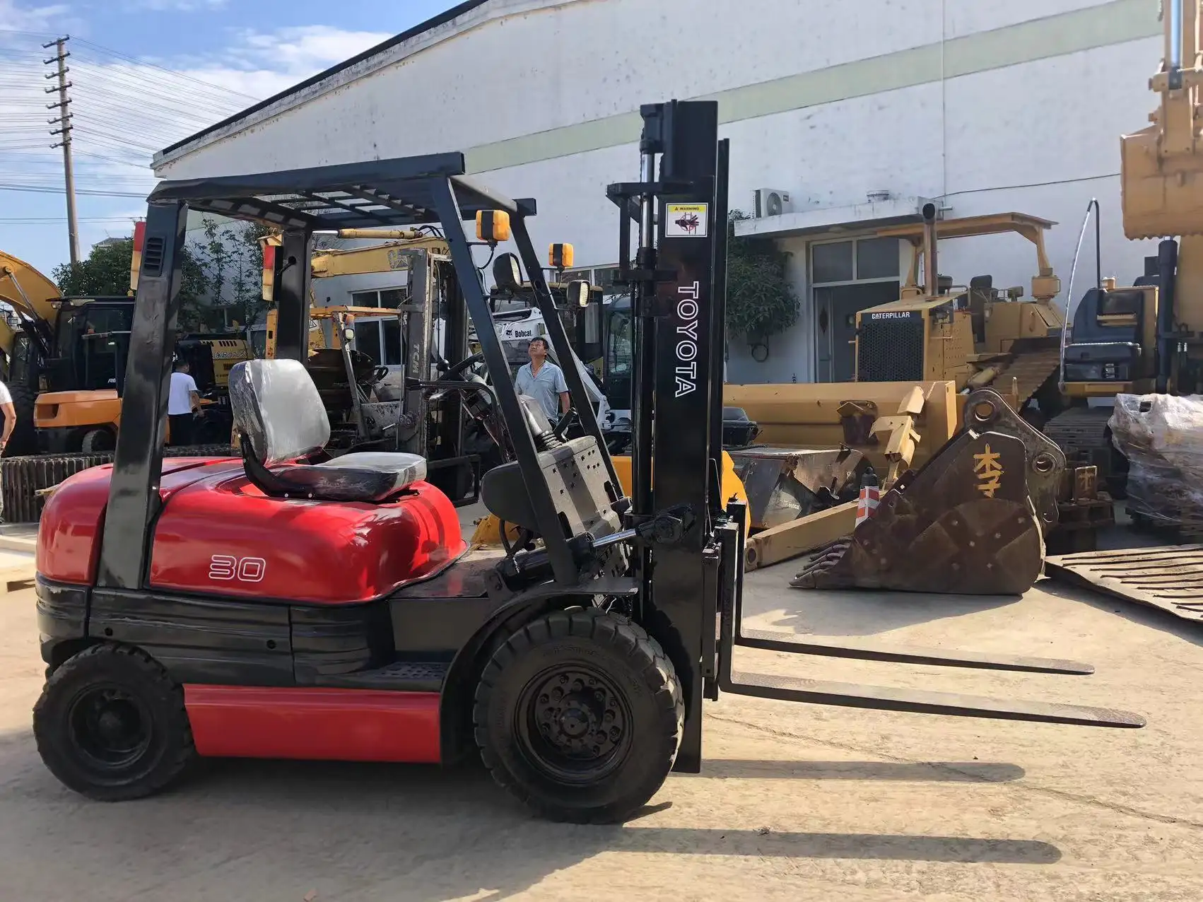 2nd Hand Construction Equipment Used Toyota Forklift by Junwei Machinery 5