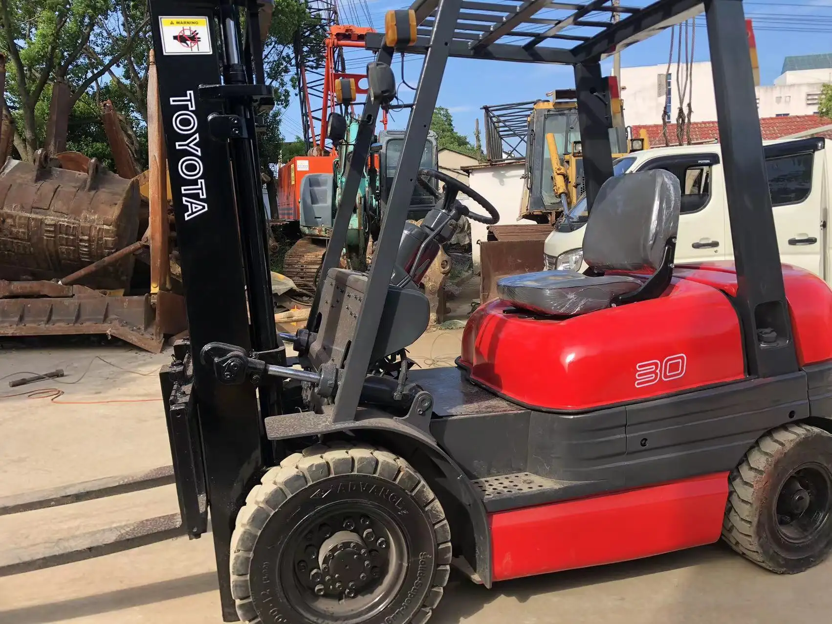 2nd Hand Construction Equipment Used Toyota Forklift by Junwei Machinery 4