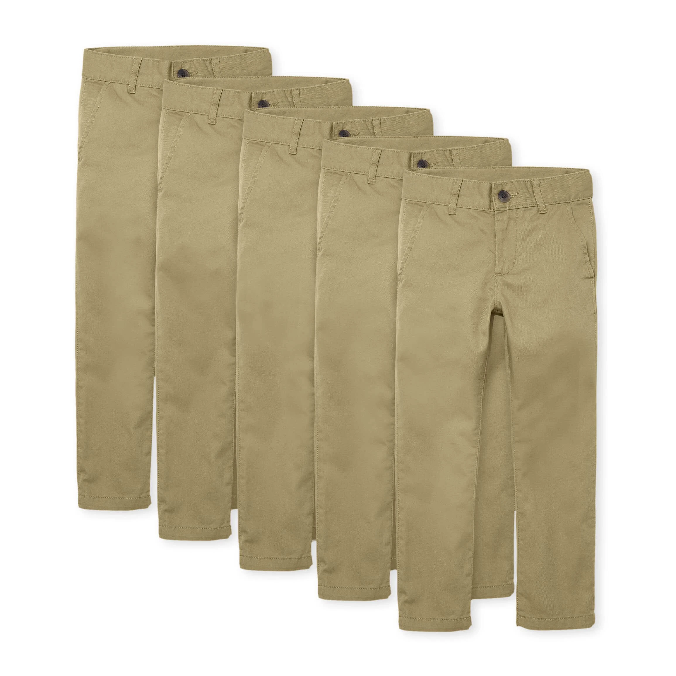 School Uniform Kids' Khaki Casual Trousers for Boys 1