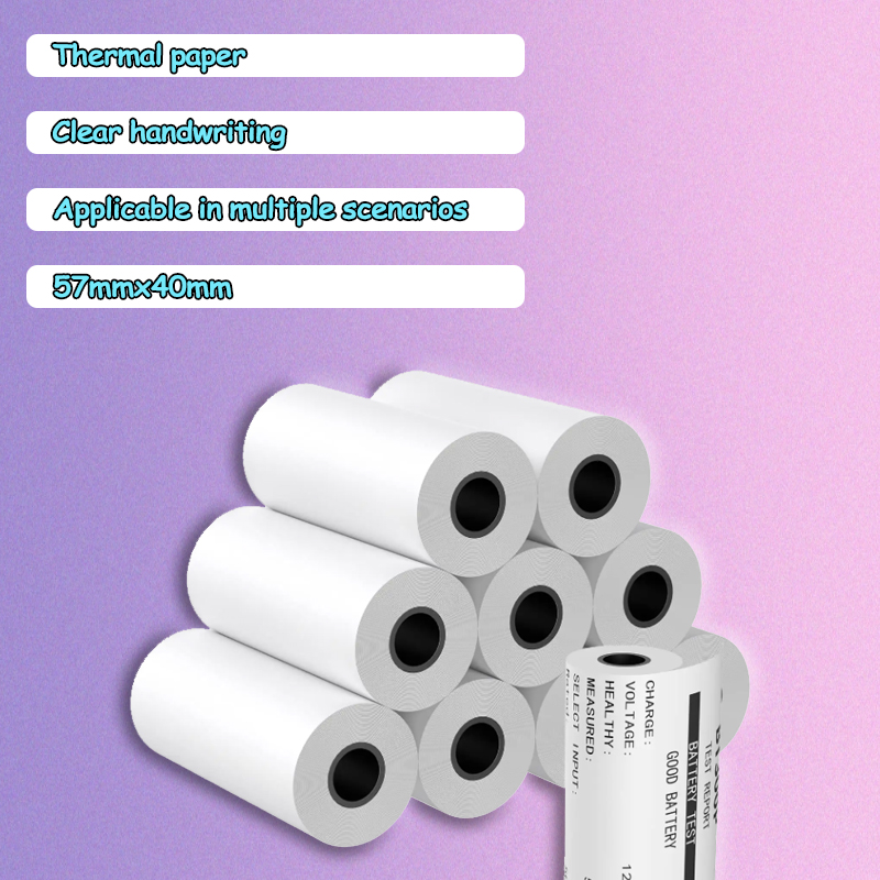 Customizable Thermal Paper Ticket Rolls 57*39mm with Strong Factory Support 3