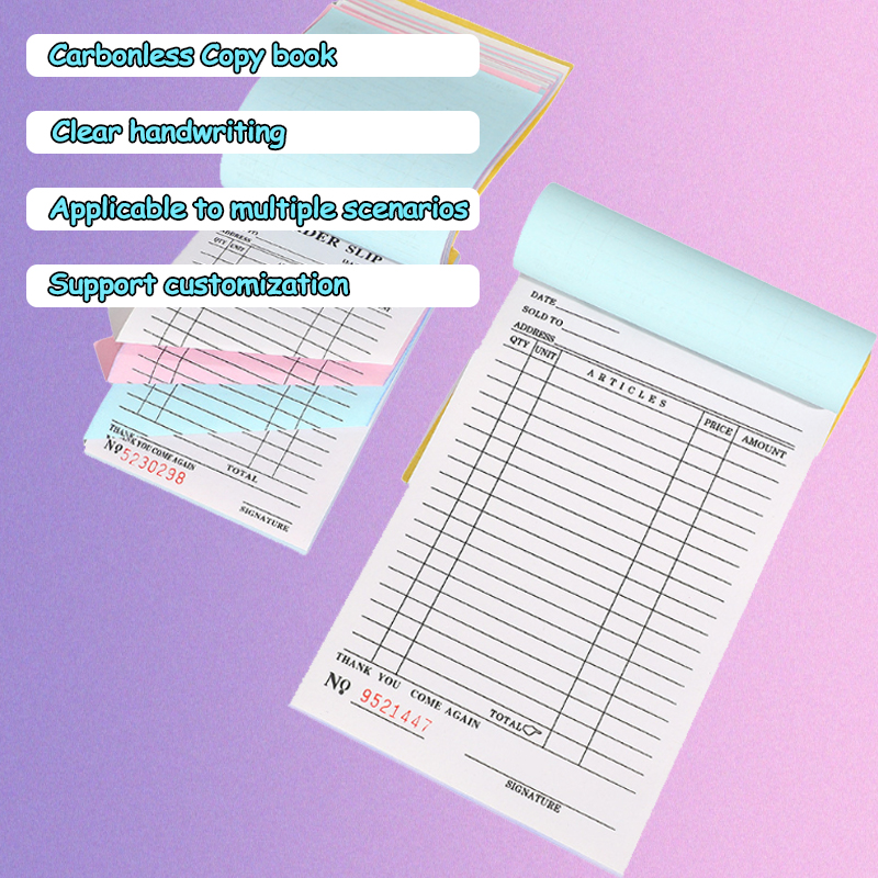 Customized Size/Logo Carbonless Book for Wholesaler - Bulk Ordering Available 3