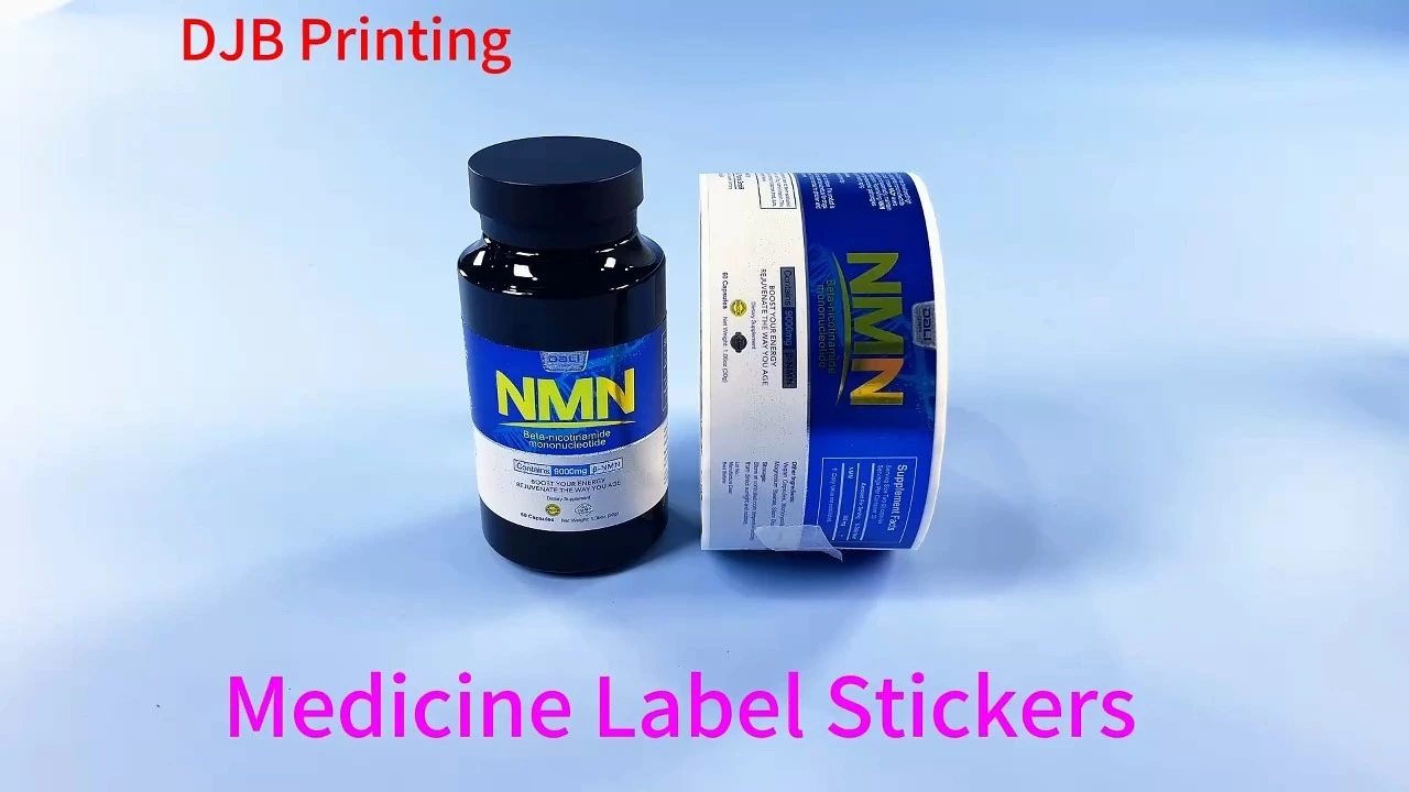 PP plateado brillante, barniz mate exfoliante, proceso UV e impresión digital de etiquetas sanitarias personalizadas 1