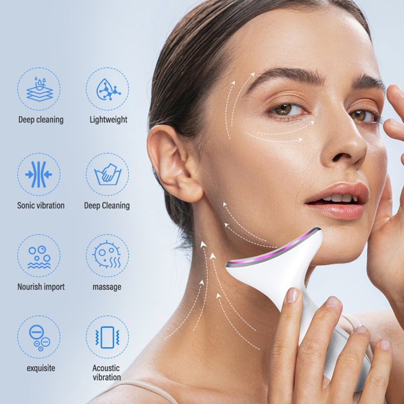 Dispositivo de belleza OEM profesional antiarrugas, masajeador facial portátil para esculpir el rostro, cuello y lifting facial. 2