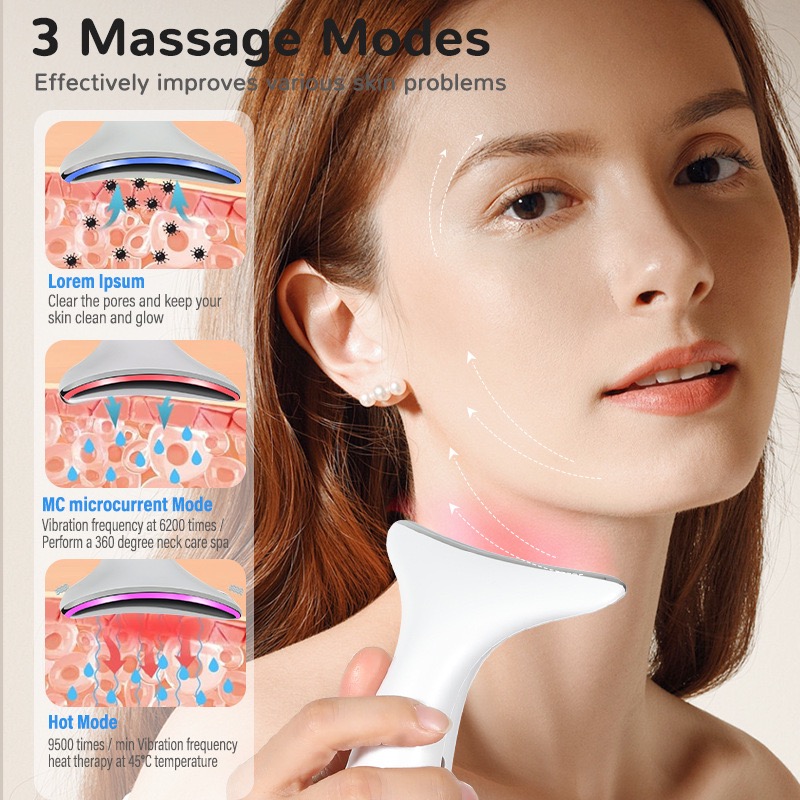 Dispositivo de belleza OEM profesional antiarrugas, masajeador facial portátil para esculpir el rostro, cuello y lifting facial. 1