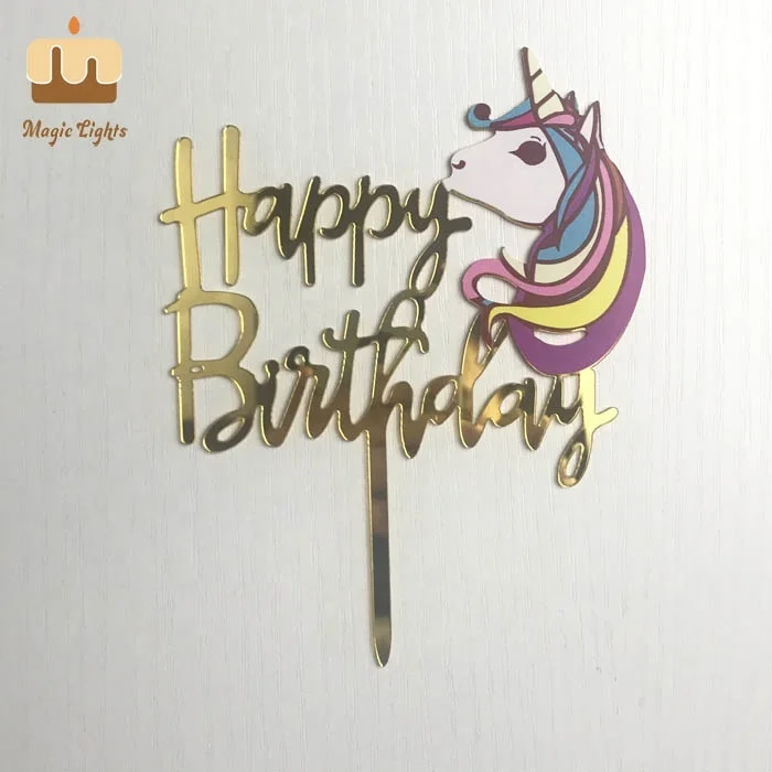 Magic Lights Cartoon Animal Acrílico Topper Picks 1