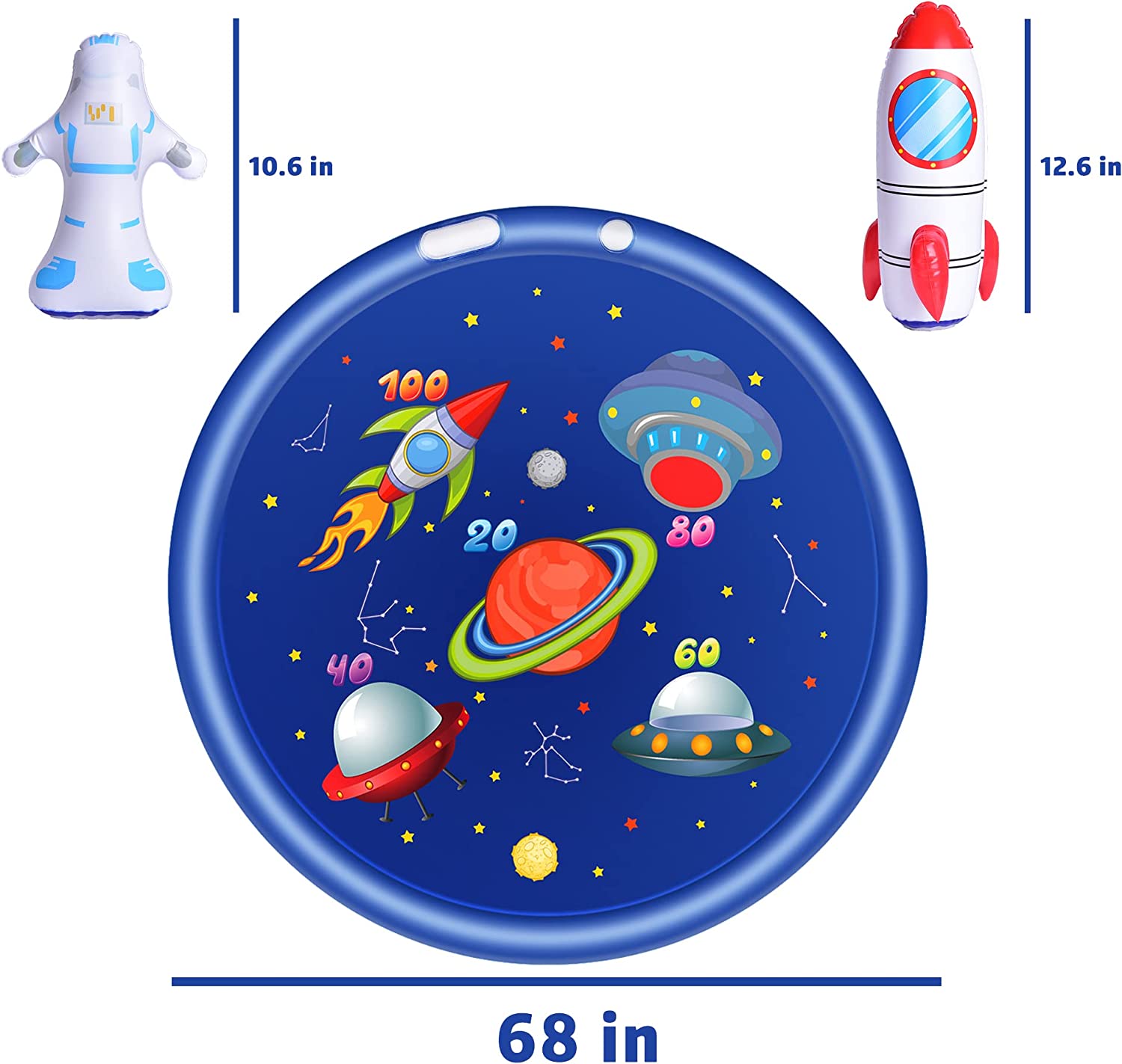 Outdoor Inflatable Water Play Sprinklers Durable Funny Summer Toy Water Mattress for Toddlers and Children 3