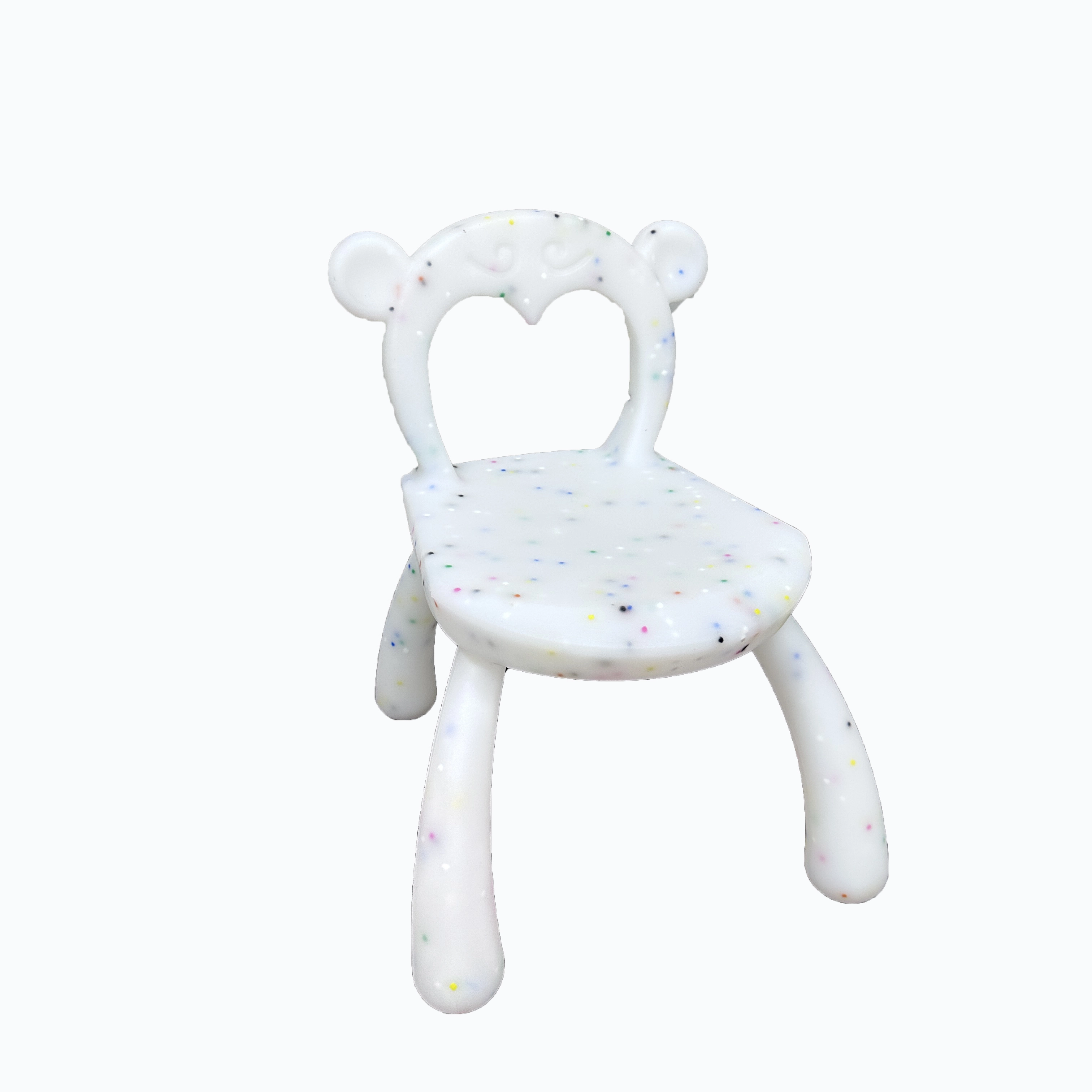 Silla infantil con forma de mono, ligera y resistente a arañazos, con proceso de rotomoldeo. 1