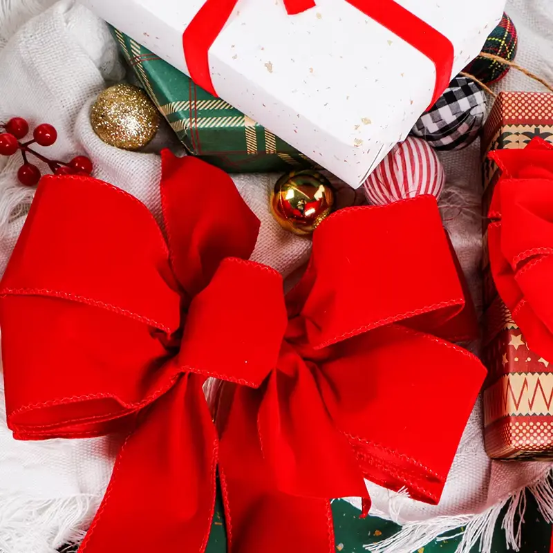 MSD Bow Luxury Christmas Ribbon Luxury Christmas Ribbon Factory 3
