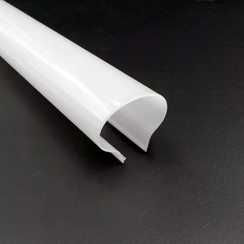 Milky White PC LED Linear Light Cover V0 Fireproof for LED Strip Lighting 1