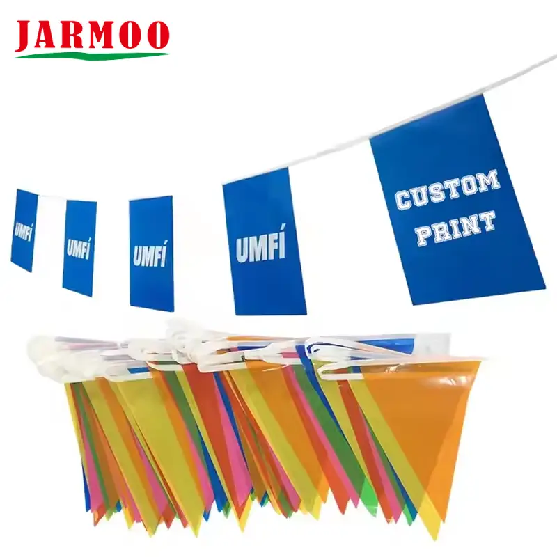 Custom Triangle Bunting Banner String Flag PVC Bunting Flag 1