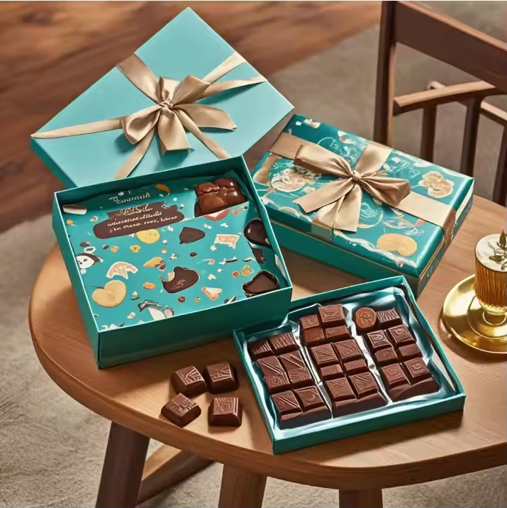 Welm Packaging Chocolate Truffle Gift Box Customized Luxury Logo Food Grade Kraft Paper 2