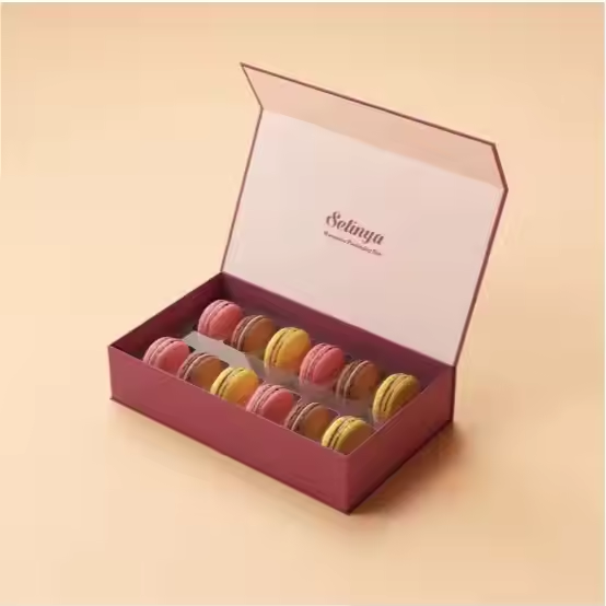 2025 popular custom luxury macaron with magnetic closure gift box/Welm packaging 4