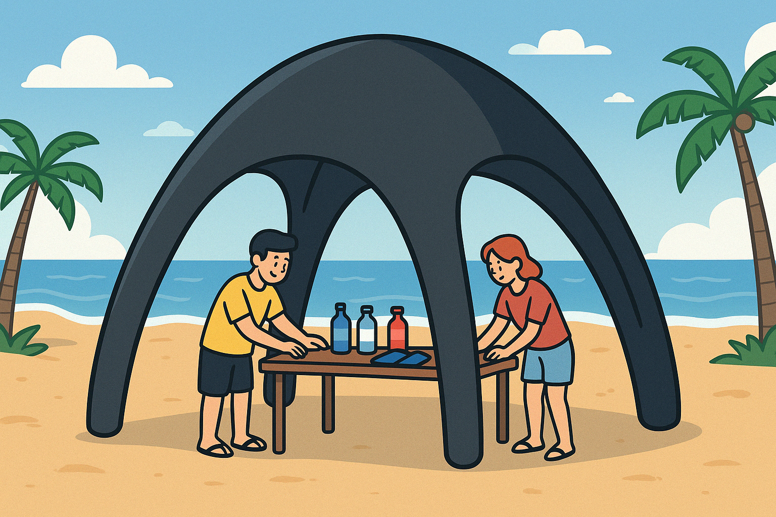 What are the Materials <000000> Uses of Inflatable Domes? 2