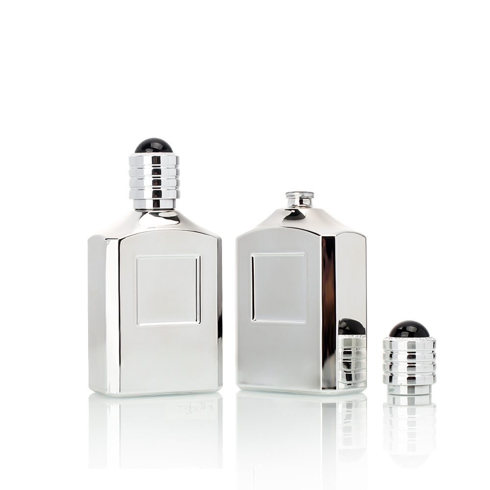 Galvanized glass perfume bottle 1