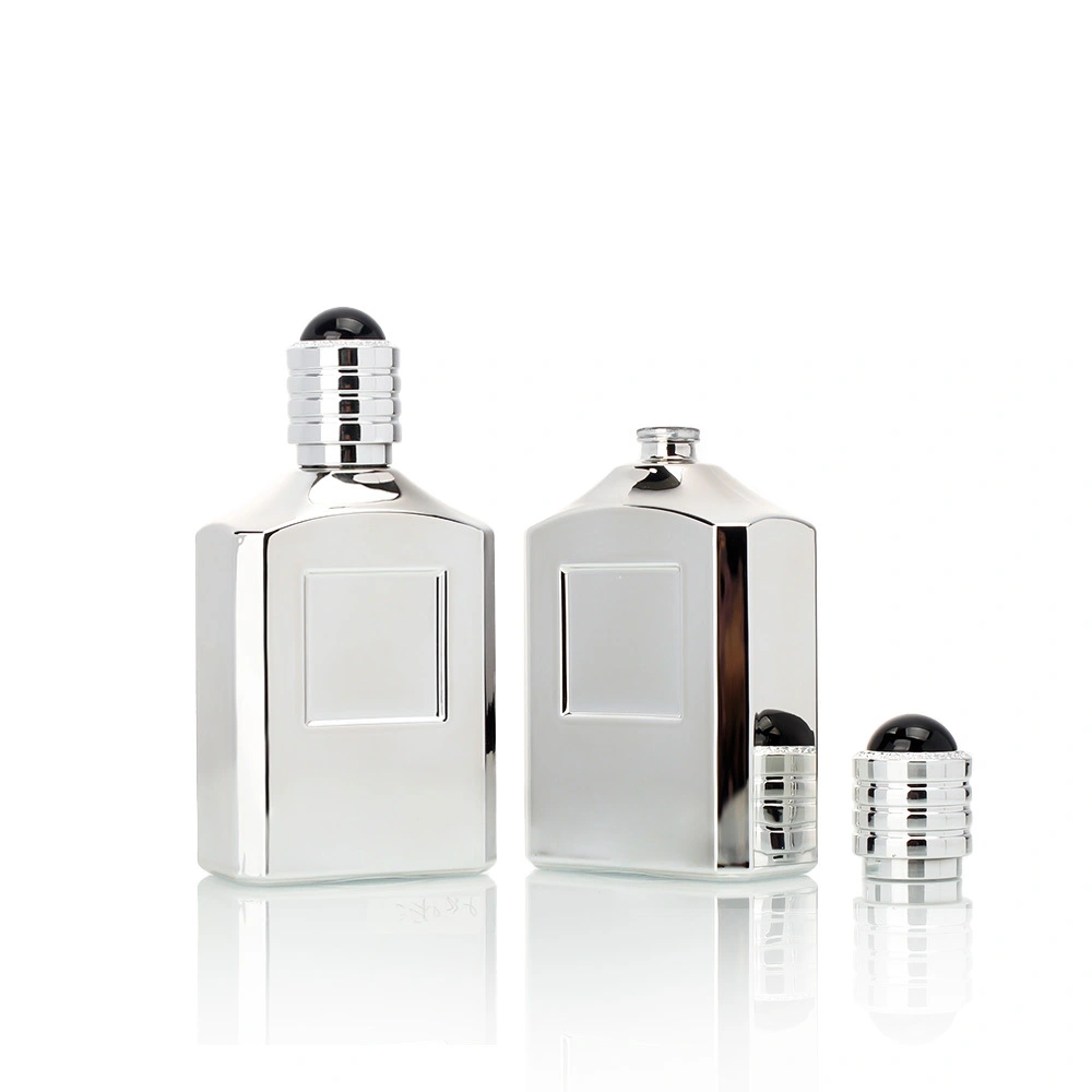 Galvanized glass perfume bottle 1