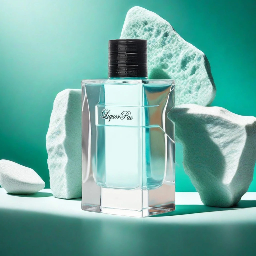 Minimalist polygonal perfume bottle 1