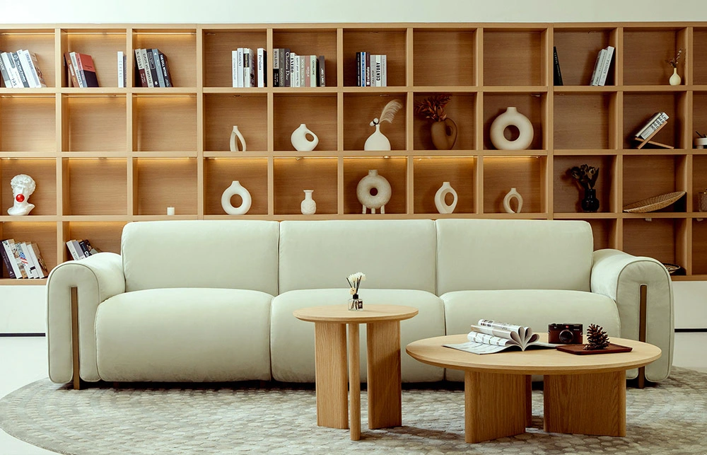 Treviso Removable 4 Seater Fabric Modular Sofa Green M083 1