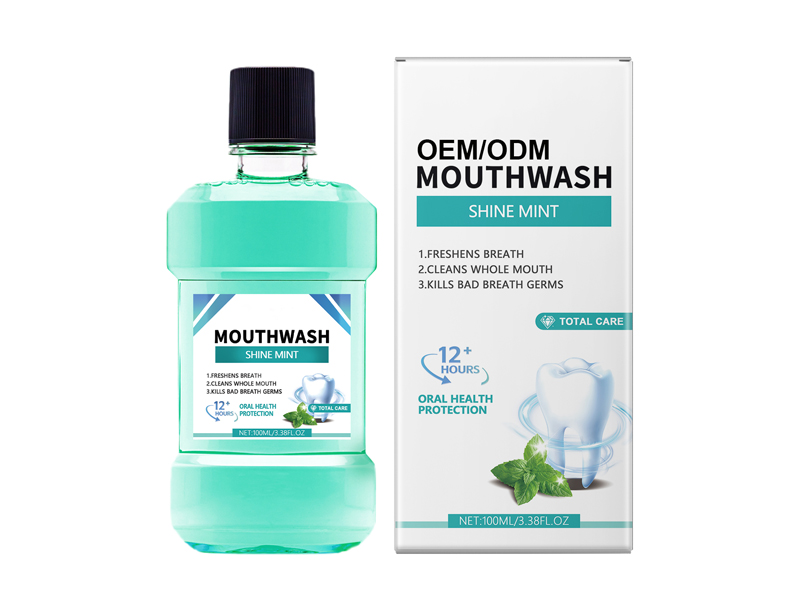 Fresh Breath Invigorating Icy Mint Bottled Mouthwash 1