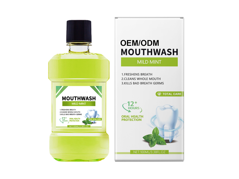 Fresh Breath Invigorating Icy Mint Bottled Mouthwash 3