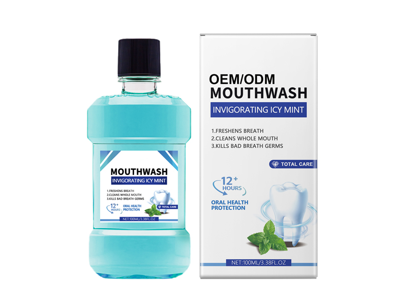 Fresh Breath Invigorating Icy Mint Bottled Mouthwash 4