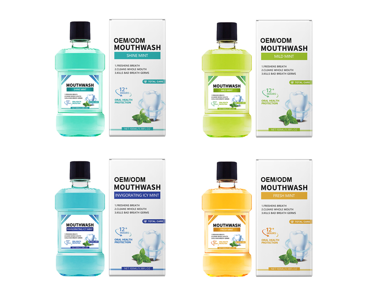 Fresh Breath Invigorating Icy Mint Bottled Mouthwash 5