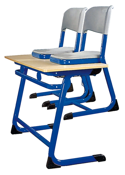 School Furniture Wooden Double  School Desk and Chair Student Table 1