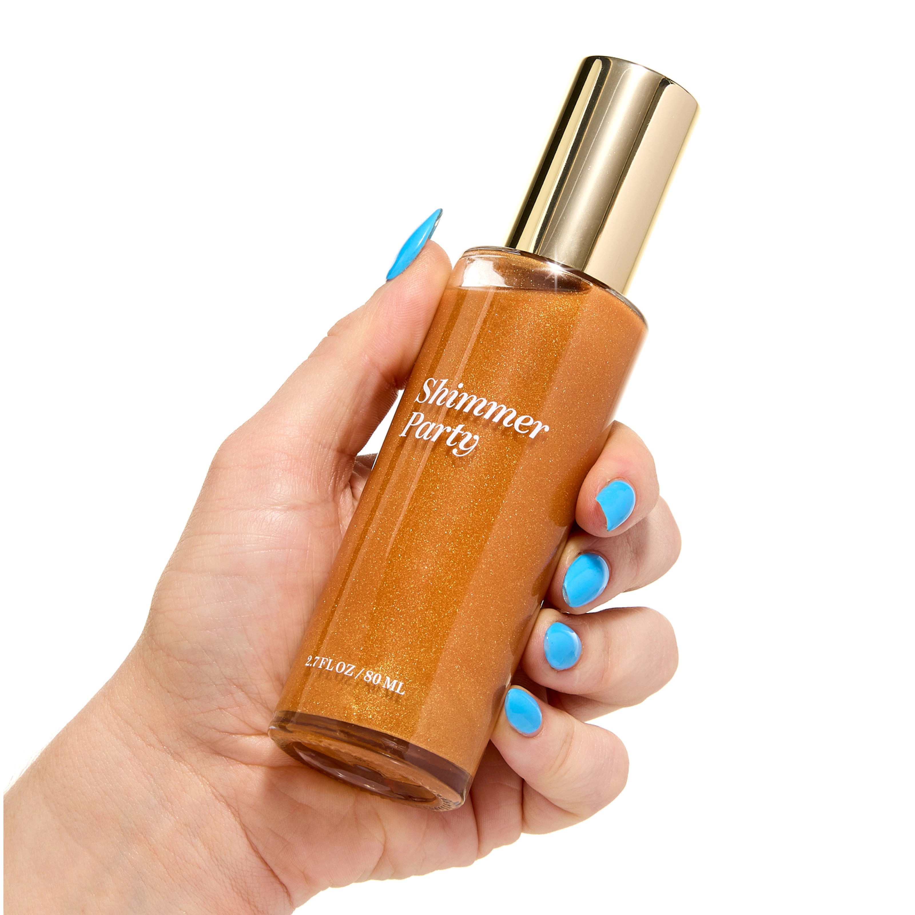 Private Label Custom Highlighter Makeup Liquid Glitter Shimmer Bronze Dry Oil Body Shimmer Oil 1