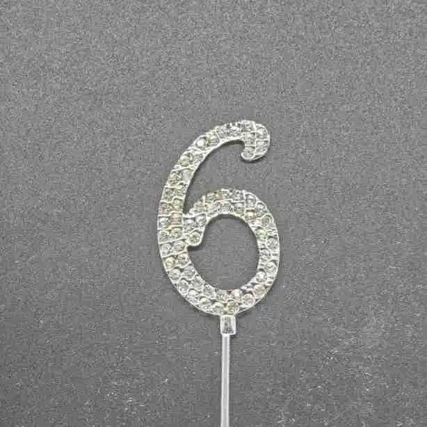 Magic Lights Happy Birthday Number Metal Cake Topper 1