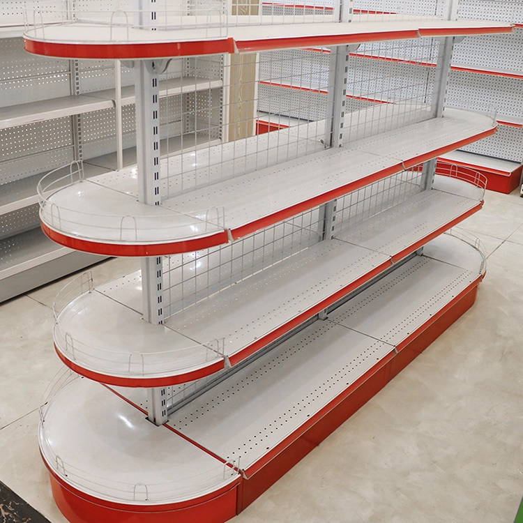 Estantes tipo góndola de alta calidad XINDE, ideales para supermercados. Sistemas de estanterías ajustables para exhibición minorista. 1
