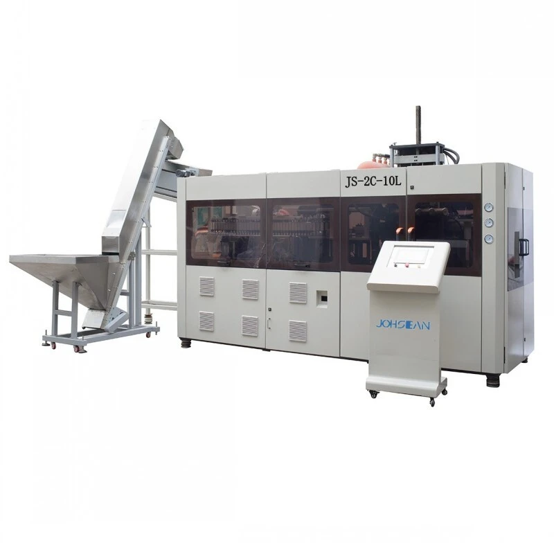 Máquina de fabricação de garrafas plásticas PET JS-2C-10L, totalmente automática, máquina de sopro de garrafas de alta velocidade 1