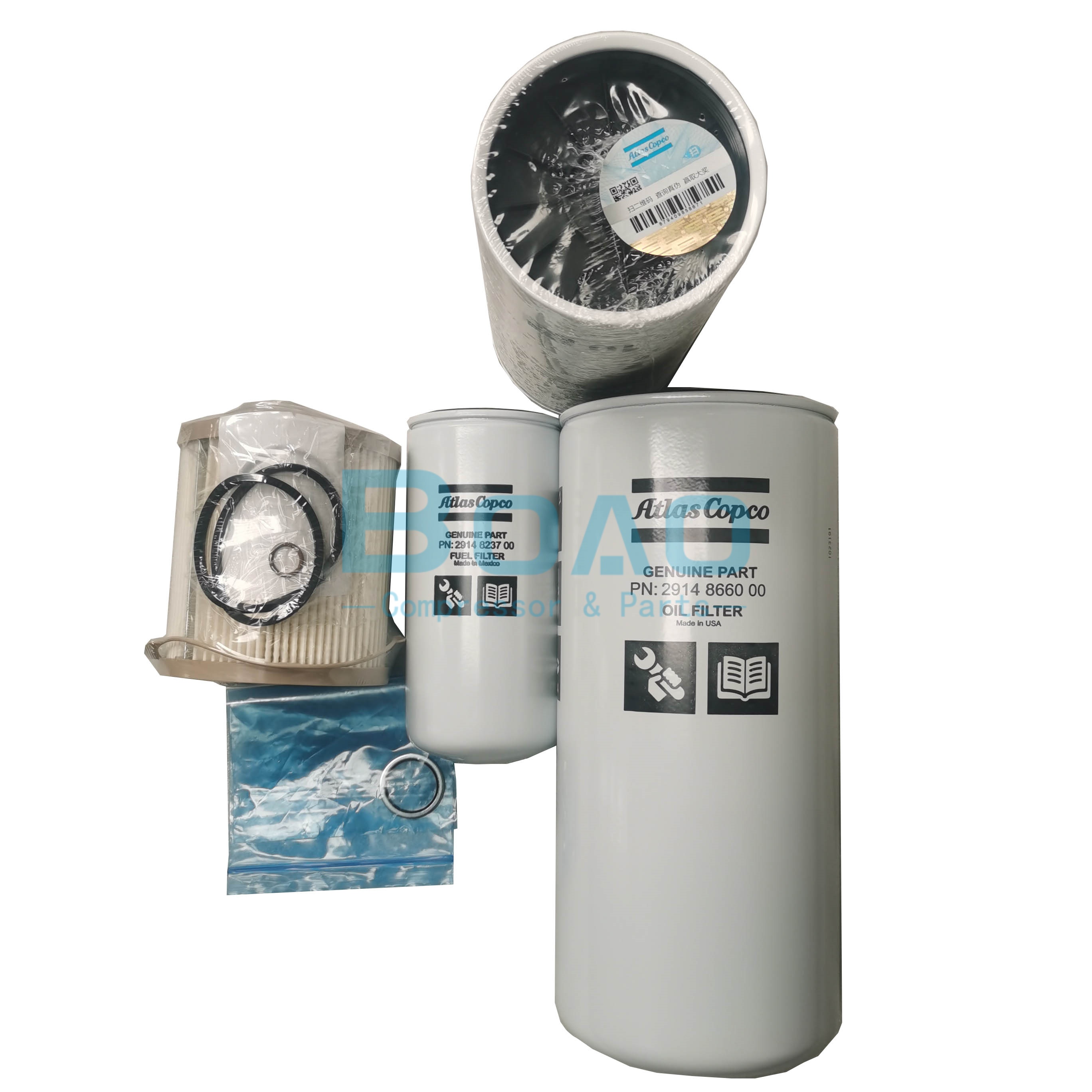 Atlas Copco 250H Filter Element Maintenance Kit 3001500000 6