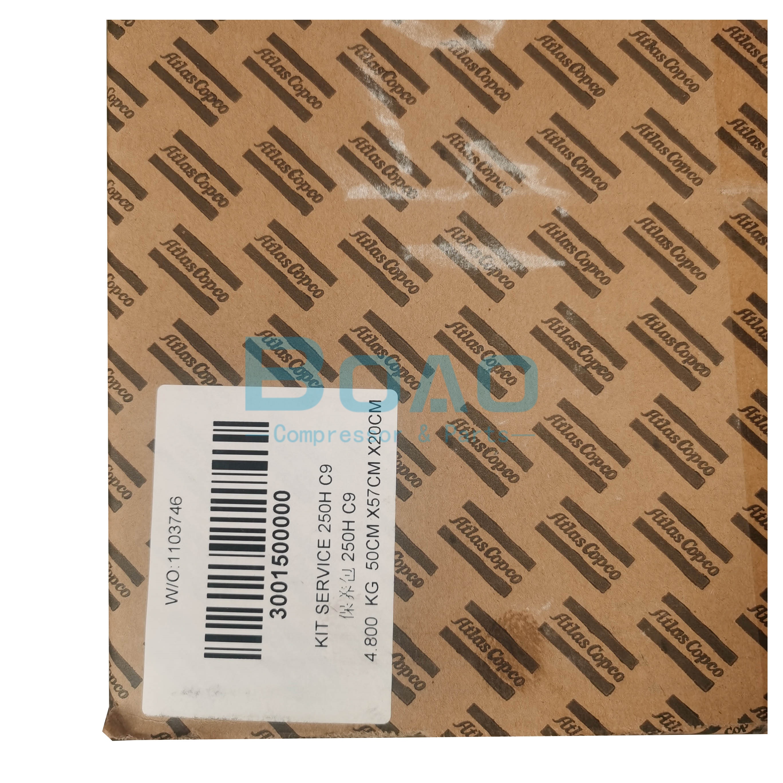 Atlas Copco 250H Filter Element Maintenance Kit 3001500000 7