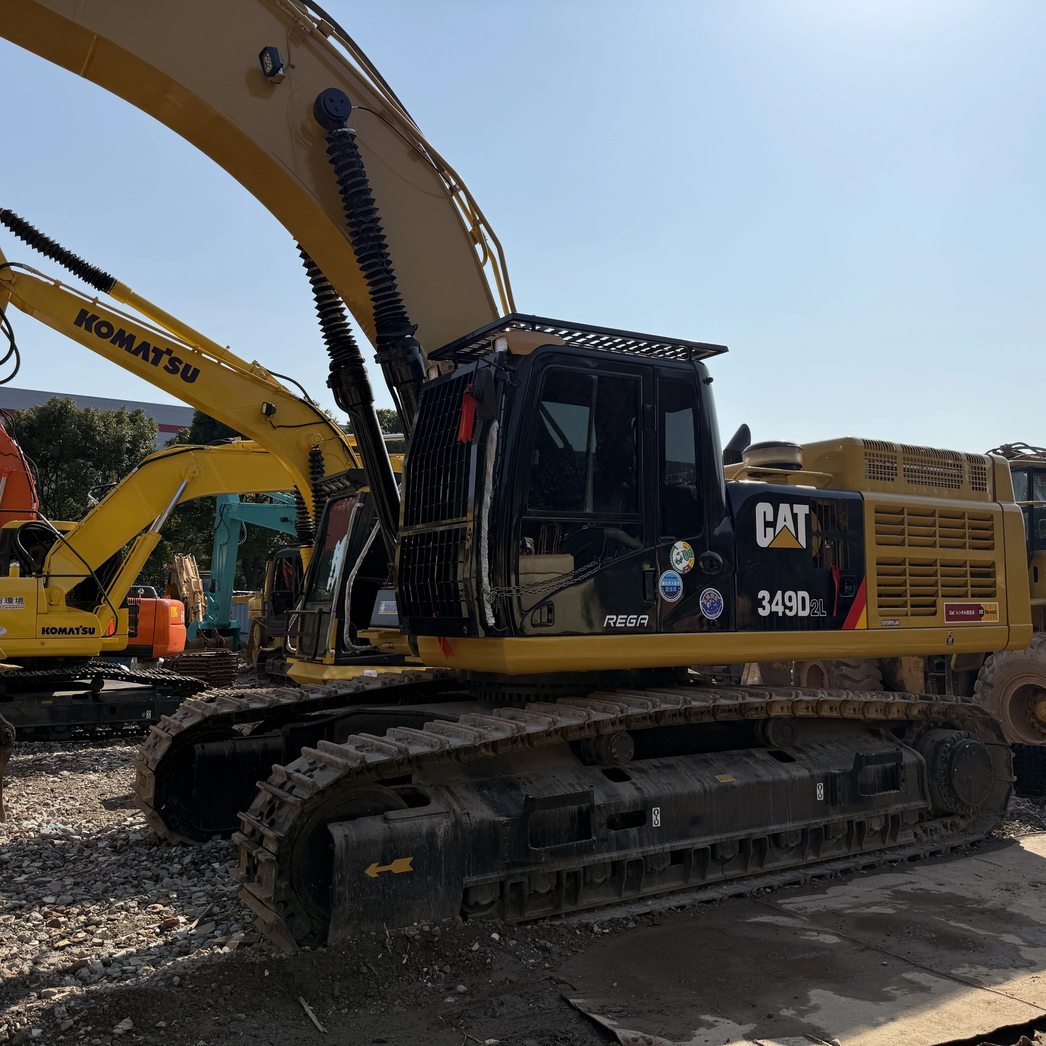 2019 CAT 349D2L Used Excavator 49 Ton Large Secondhand Digger Global Delivry from Shanghai Yard 1