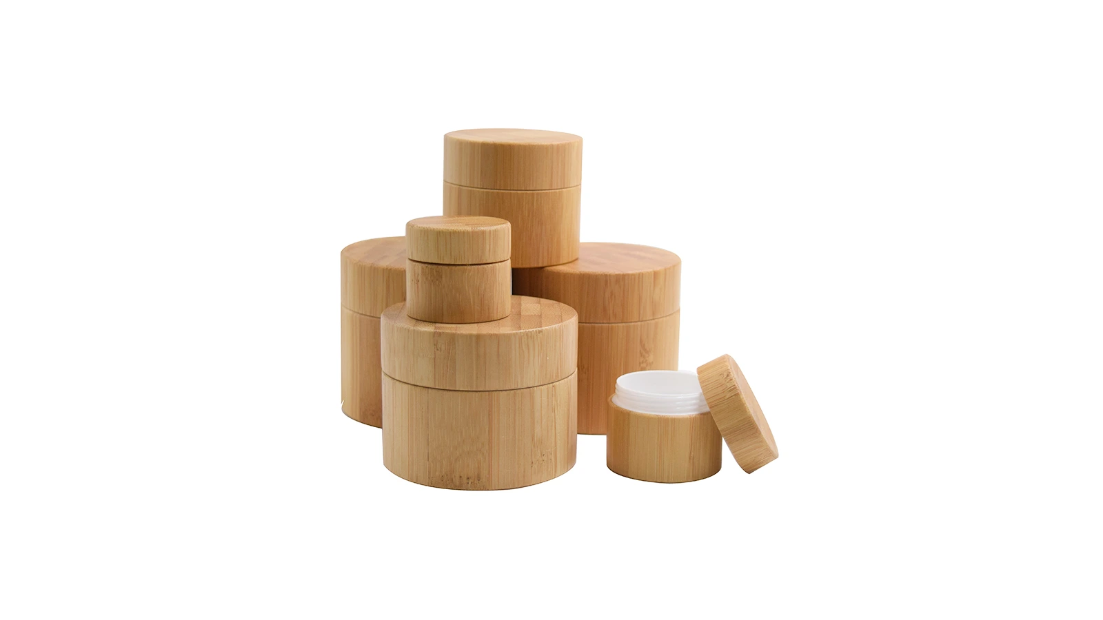 Eco-Luxury Bamboo Cosmetic Cream Jar | Recyclable PP Container for Eye & Face Cream 🌿 Custom Logo  BEST-B24024 1