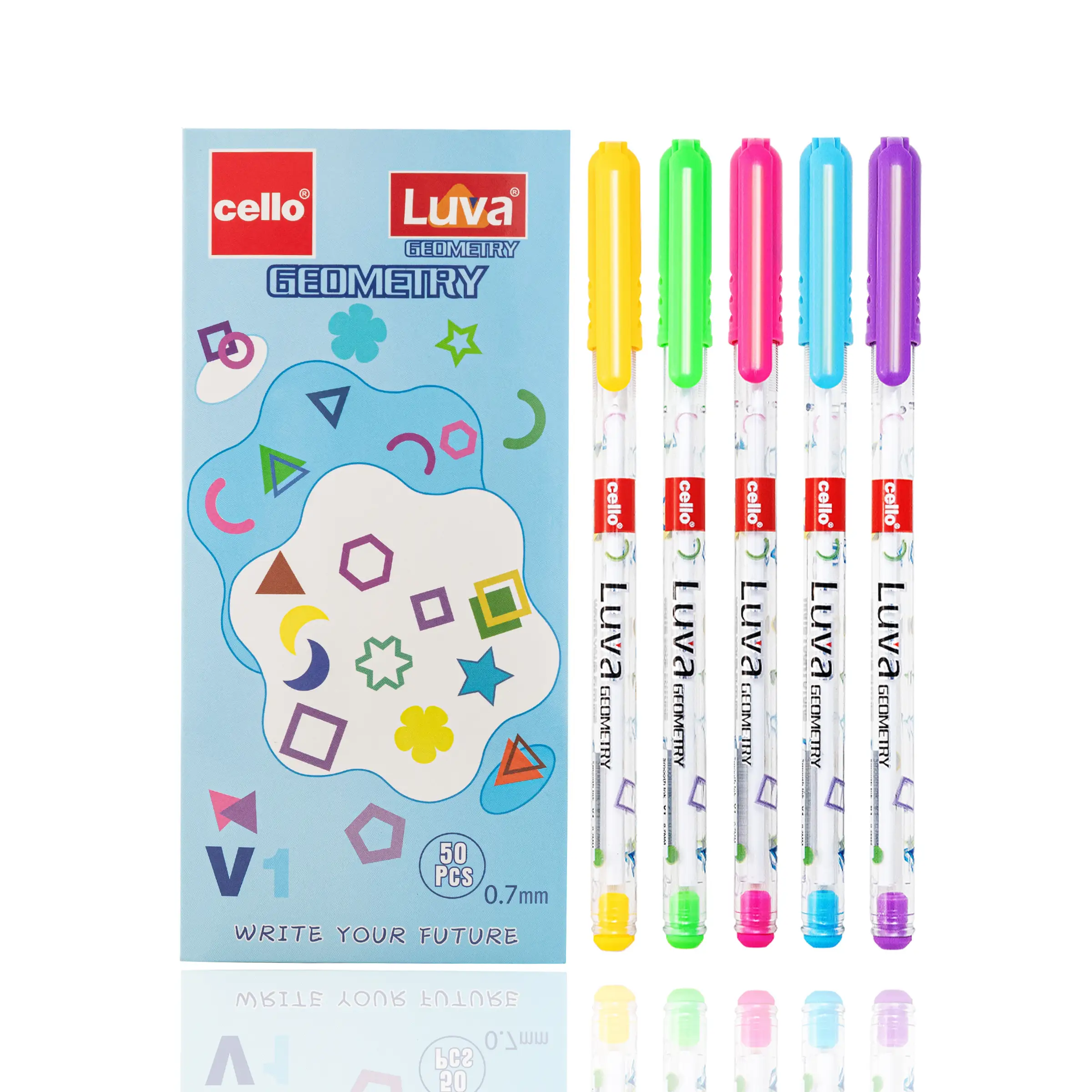 Шариковая ручка LUVA CELLO-V1 0,7 мм 50 шт. (синяя) 1