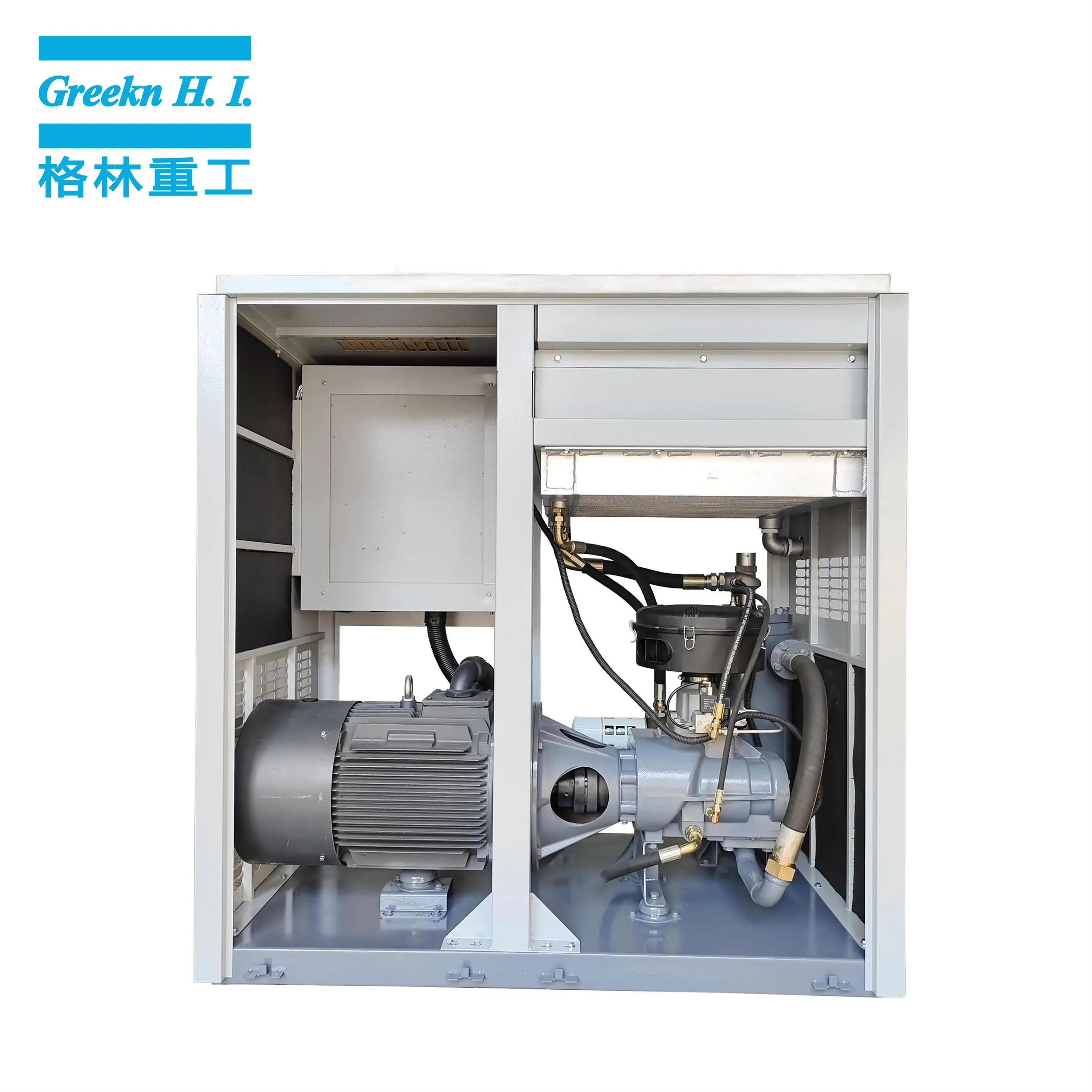 Oil Lubricated Rotary Screw Air Compressor by Greeknhi Screw Air Compressor 4